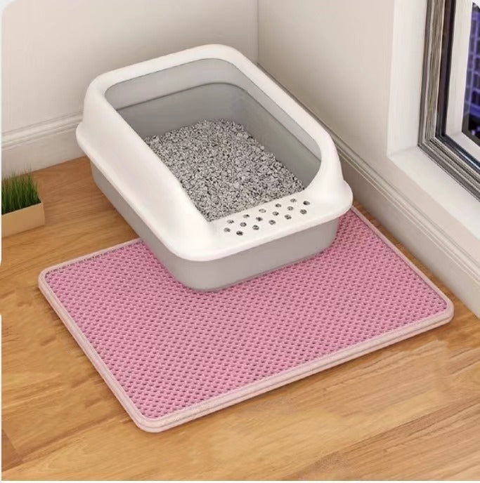 Double Layer Cat Litter Mat Anti Tracking Debris Trap Durable Stain Resistant