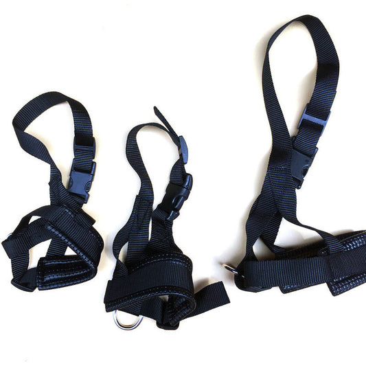 Breathable Nylon Dog Muzzle Adjustable Anti Bite Anti Bark for Walks Training