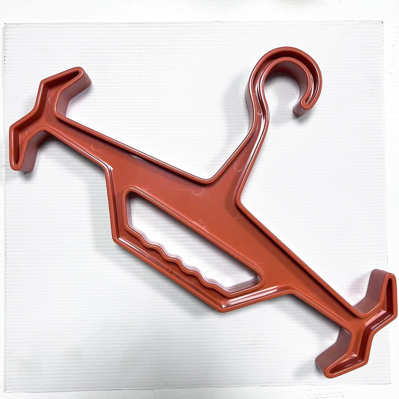 Durable ABS Vest Hanger Display With Integrated End Hook For Tactical Gear