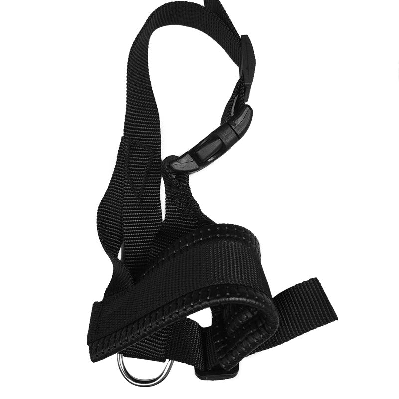 Breathable Nylon Dog Muzzle Adjustable Anti Bite Anti Bark for Walks Training