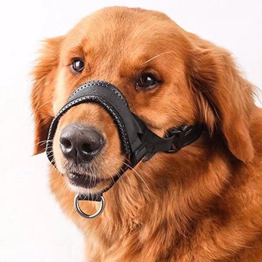 Breathable Nylon Dog Muzzle Adjustable Anti Bite Anti Bark for Walks Training
