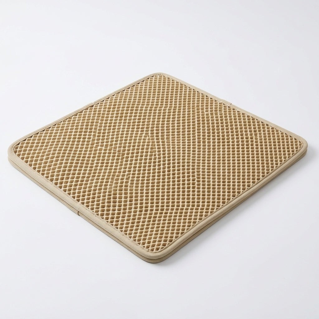 Beige Cat Litter Mat